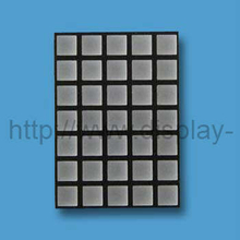1.2 inch (29 mm) 5x7 square dot matrix LED display