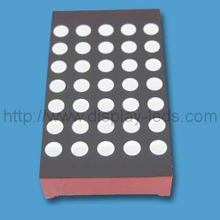 1.2 inch 5x7 LED Dot Matrix with up and down gaps
