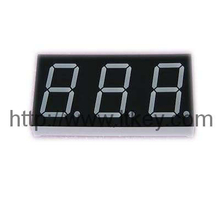 0.8'' 3 digits numeric LED Display with common pin 1. 3 and 10